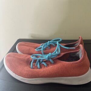 allbirds Men's Coral Sneakers with Teal Laces